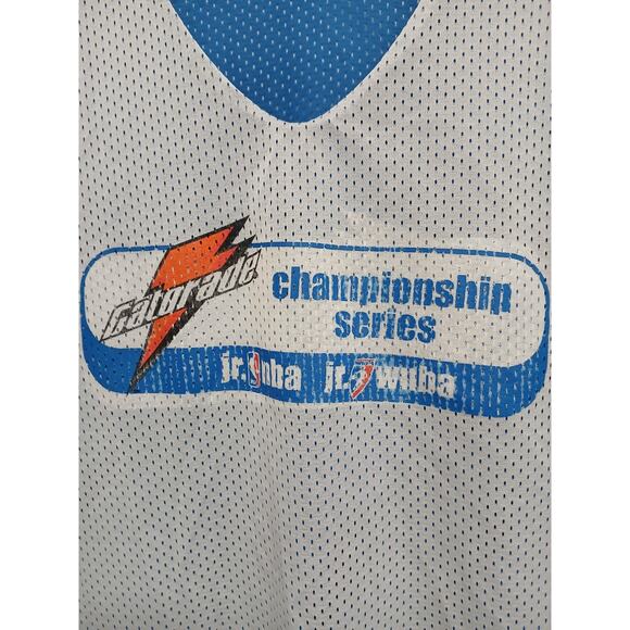 Vntg Gatorade Jr. NBA Championship Series Mesh Tank Top Mens XL Blue Reversible - Picture 8 of 15